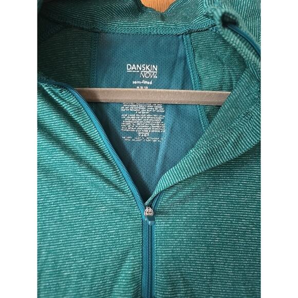 Women's Danskin Now Green Semi-fitted Long Sleeve Pullover Size Medium - Picture 3 of 6